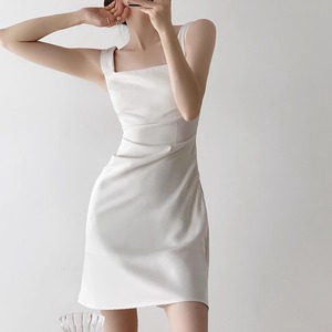 レディース ワンピース ドレス ショート ロング ノースリーブ Aライン ハイウエスト 大人可愛い きれいめ 上品 おしゃれ かっこいい ラフ ガーリー クール エレガント 存在感 フォーマル 都会的 ナチュラル 無地 春 夏 結婚式 二次会 披露宴 発表会 デート お出かけ パーティー イベント レストラン 女子会 休日 ホテル ショッピング コンサート 韓国 コーデ 楽ちん プレゼント 美脚 脚長 モテ インスタ映え S M L ホワイト