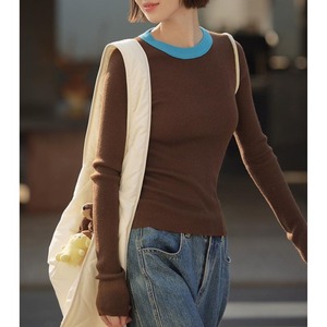 Wool-blend soft base inner sweater