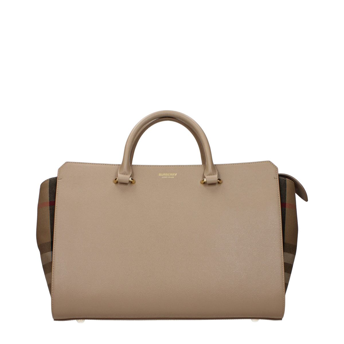 【新品】BURBERRY バーバリー レディース ハンドバッグ レザー ベージュ 8084480