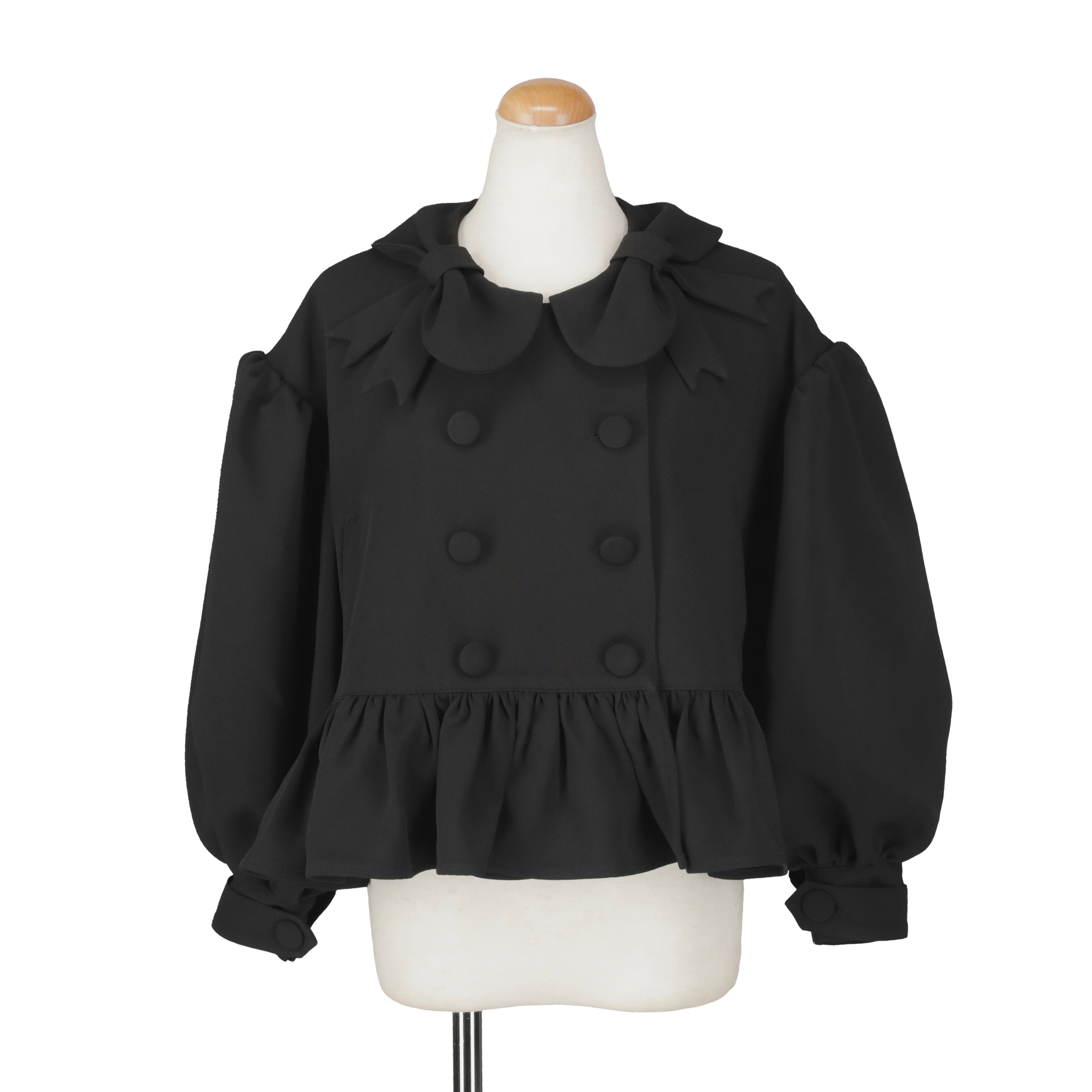 リボンカラージャケット BLACK