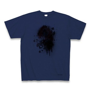 ストリート系 ハイクオリティー Tシャツ ヘビーウェイト5.6oz デザインA1 ジャパンブルー