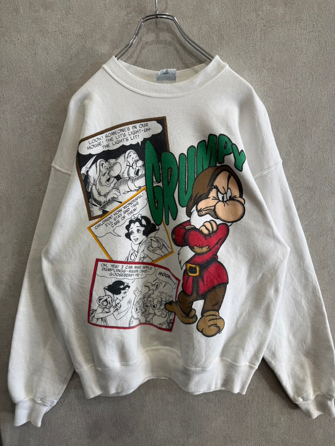 DISNEY スウェット ホワイト L ヴィンテージ 古着 90年代