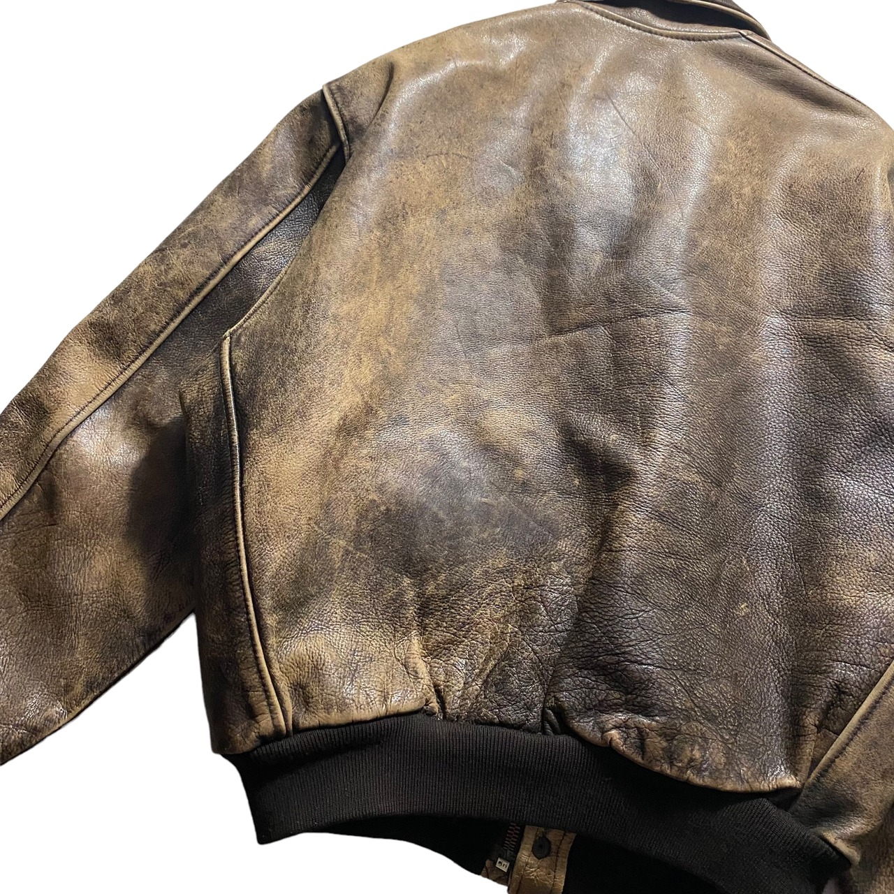 vintage CHEVIGNON aging leather fright jacket