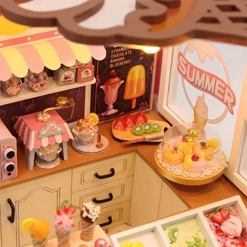ドールハウス キット DIY ミニ コーヒーショップ ミニチュア