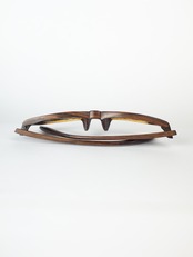 木彫りメガネ-スクエア-