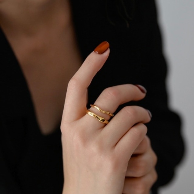 316L 2set natural ring (R134-3)