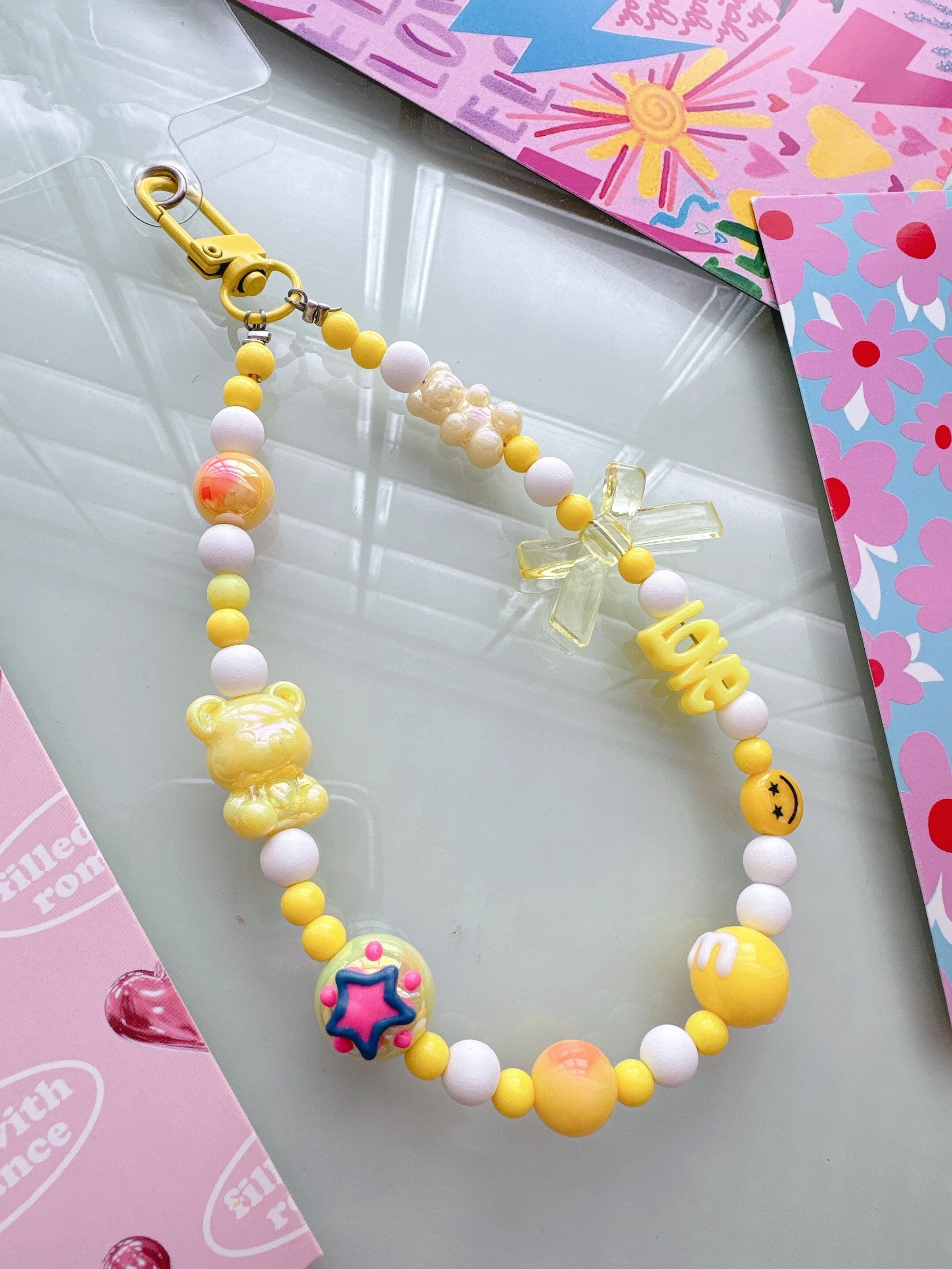 スマホストラップ♡E-144