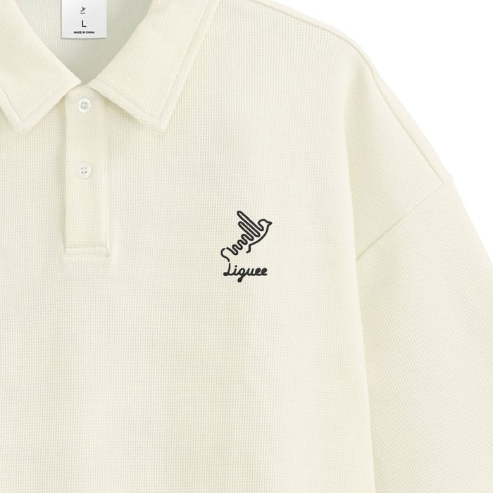 Liguee ワッフルポロ（刺繍） | Liguee