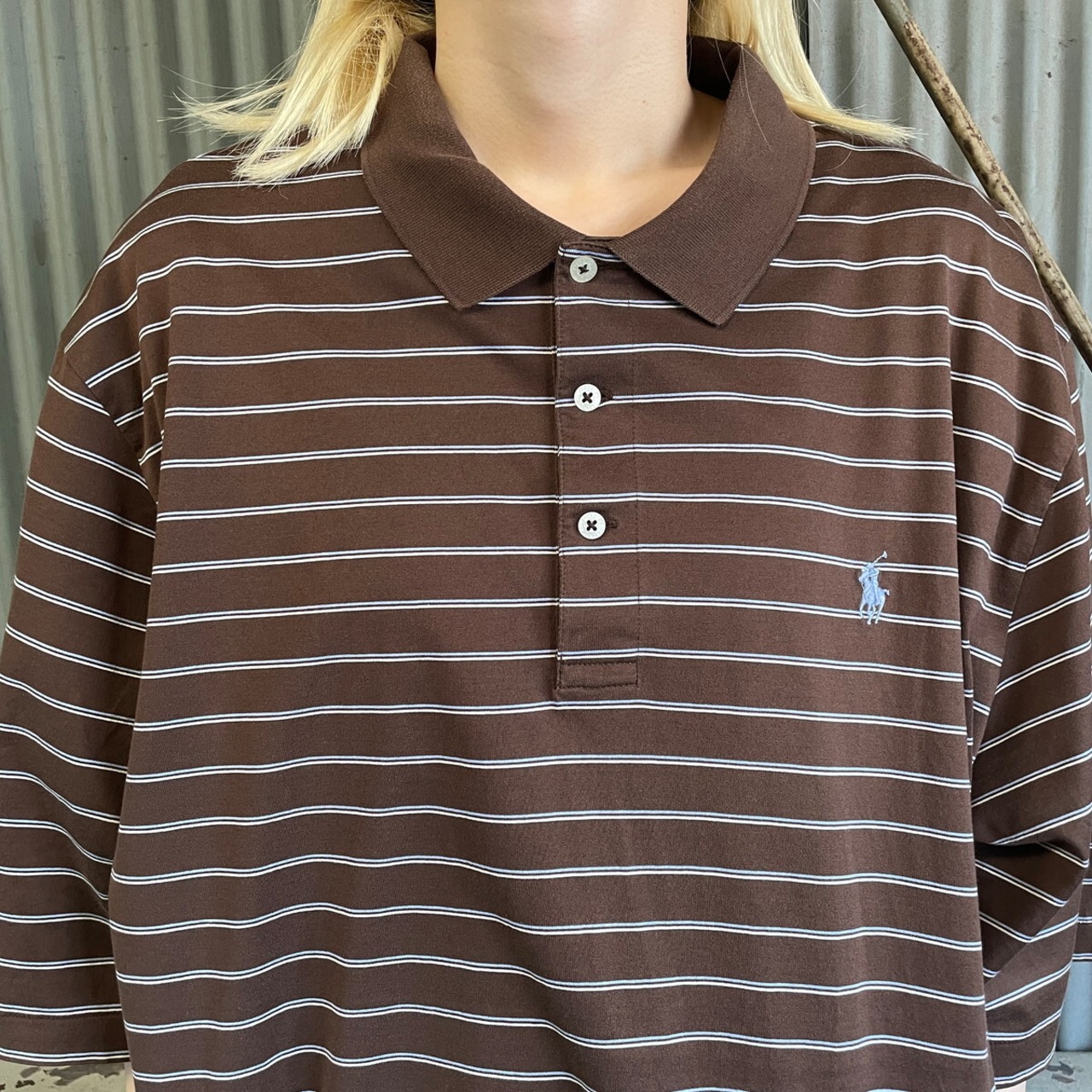 90年代 POLO GOLF Ralph Lauren ラルフローレン Tシャツ地 ボーダー 