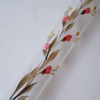 お花のペイントの花瓶-細長