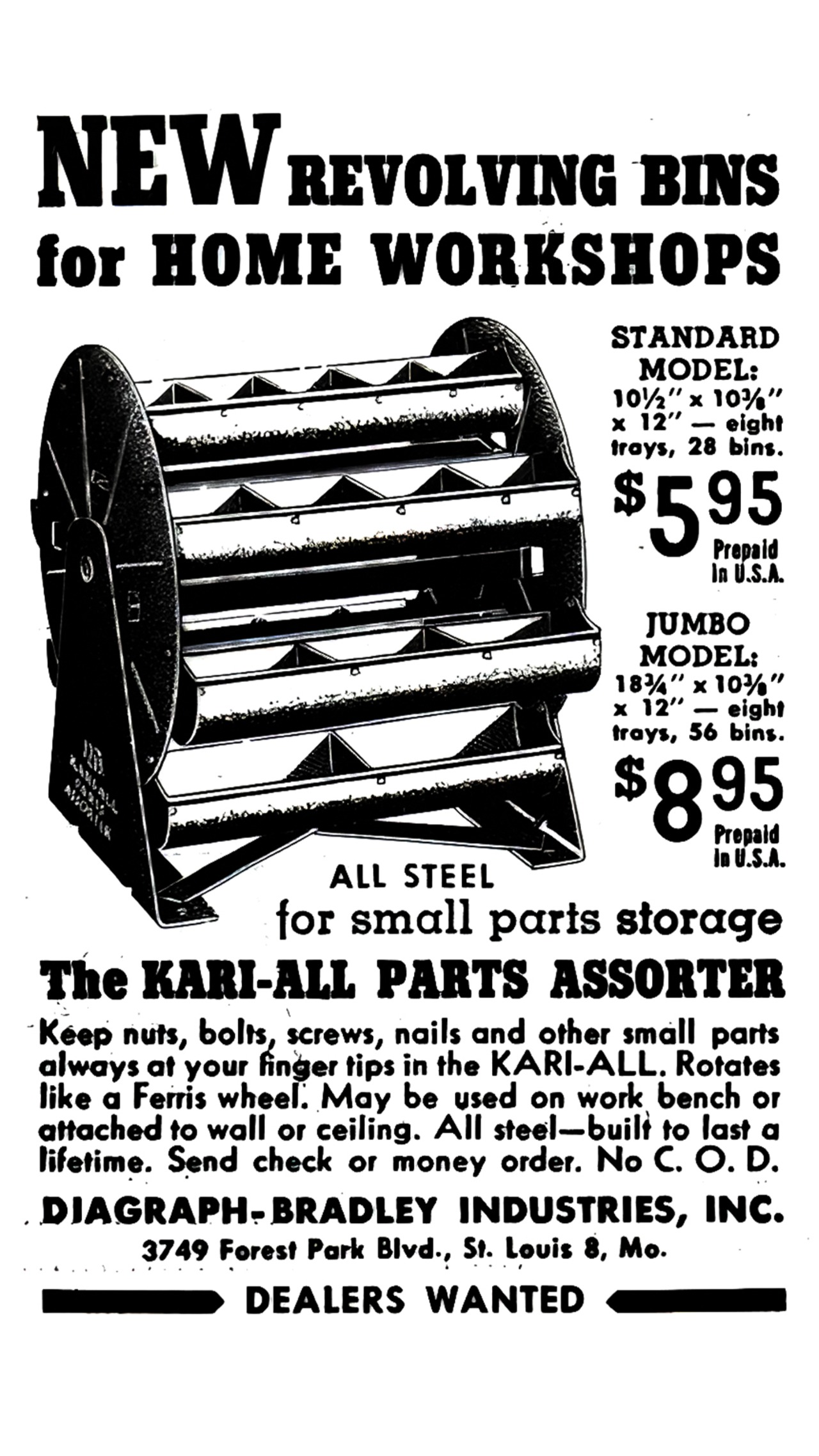 Rotating Carousel Parts Box