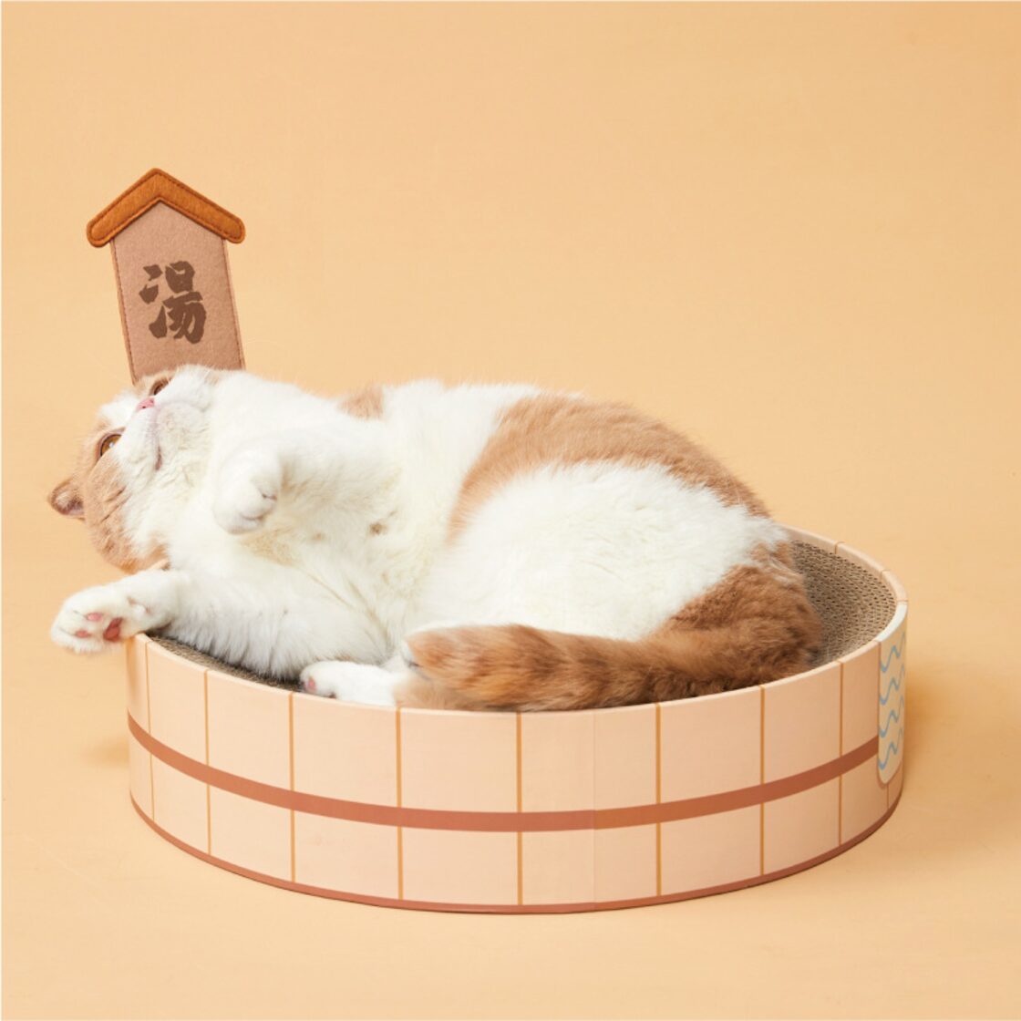 キャットツリー 大型猫タワー 高め パープル 木製 据え置き型 天然麻紐 安定感 爪とぎ付き 猫じゃらし付き 昼寝タワー 遊び場 頑丈耐久 運動