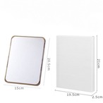 【木製 インテリア 鏡】雲型 スクエア 2種類 置き型 可愛い 韓国テイスト シンプル メイクアップミラー 学生  リビング 玄関 片面 携帯 ミラー