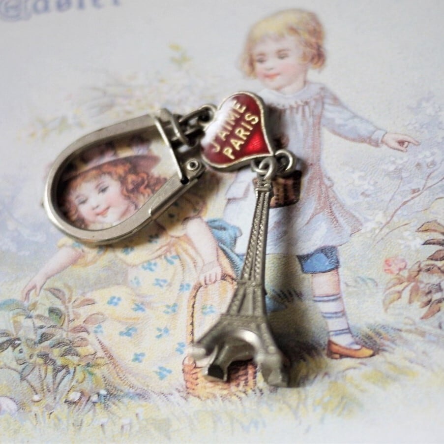 フランス 70's タワーエッフェル レトロキーホルダー j'aime paris