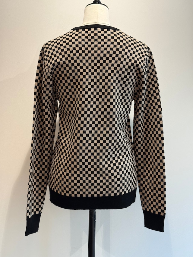 Jonnlynx/JL225-KN1055 WOOl CREW NECK PULLOVER Monotone block