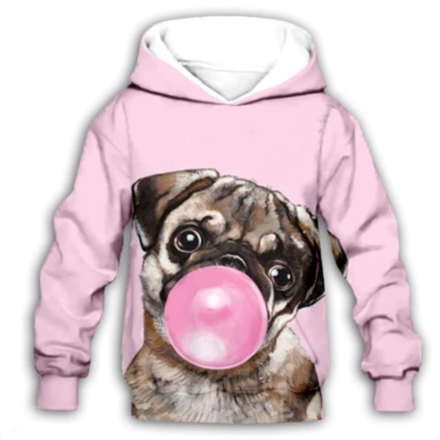 Kids hoodie  -pink balloon-　　hd17