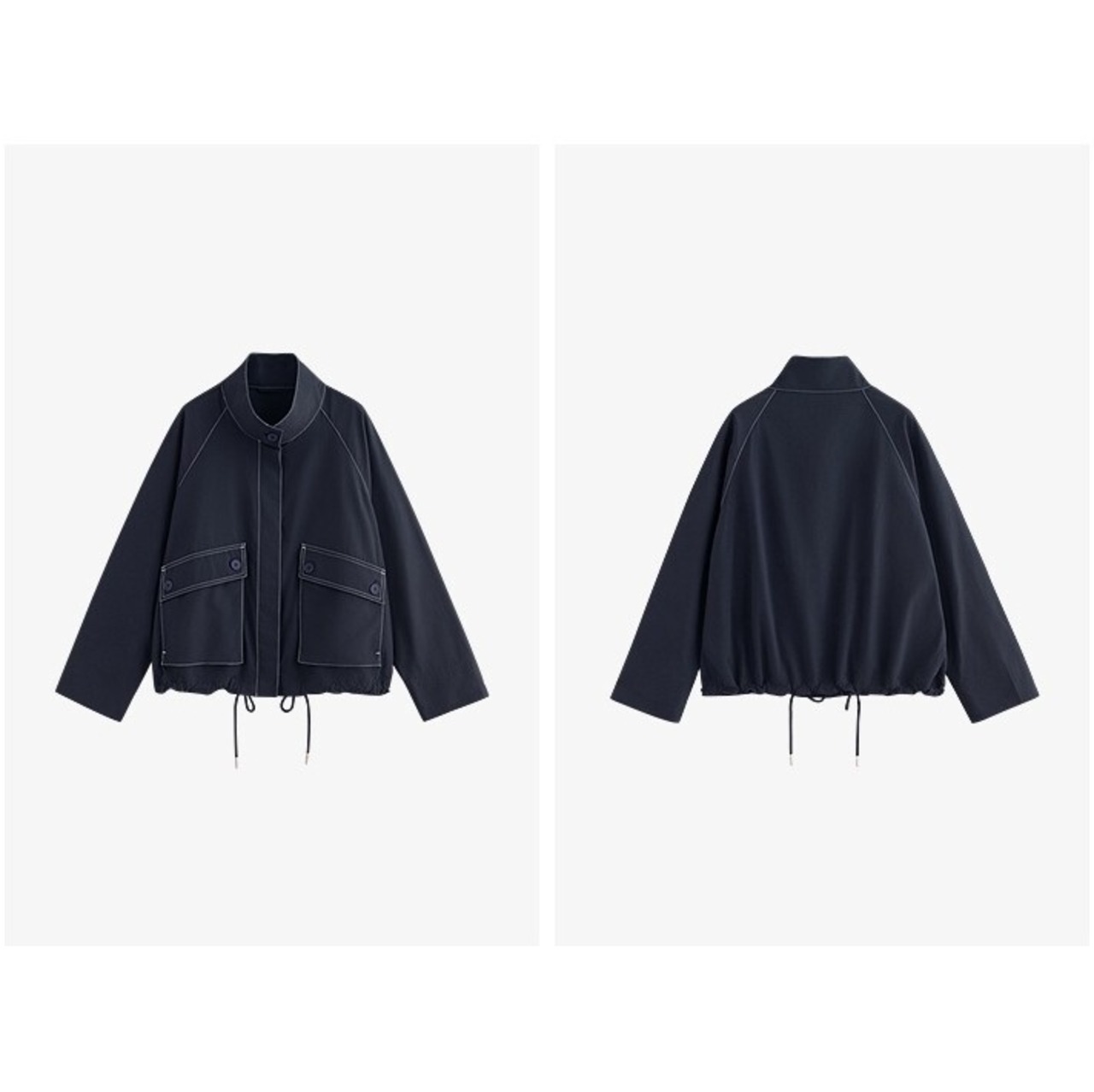 Stitched Drawstring Jacket / ステッチ ドローストリング ジャケット