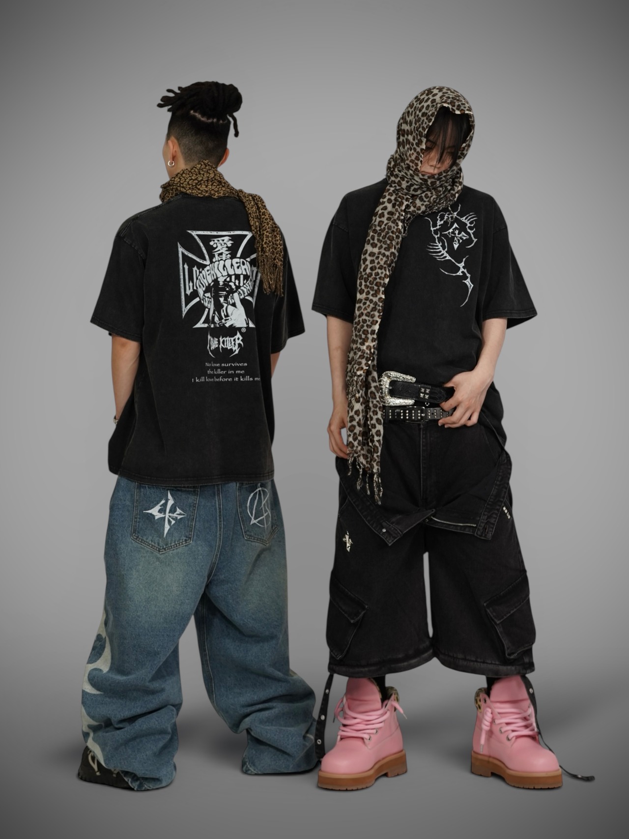 【LOVE KILLER】cross graphic logo t-shirt