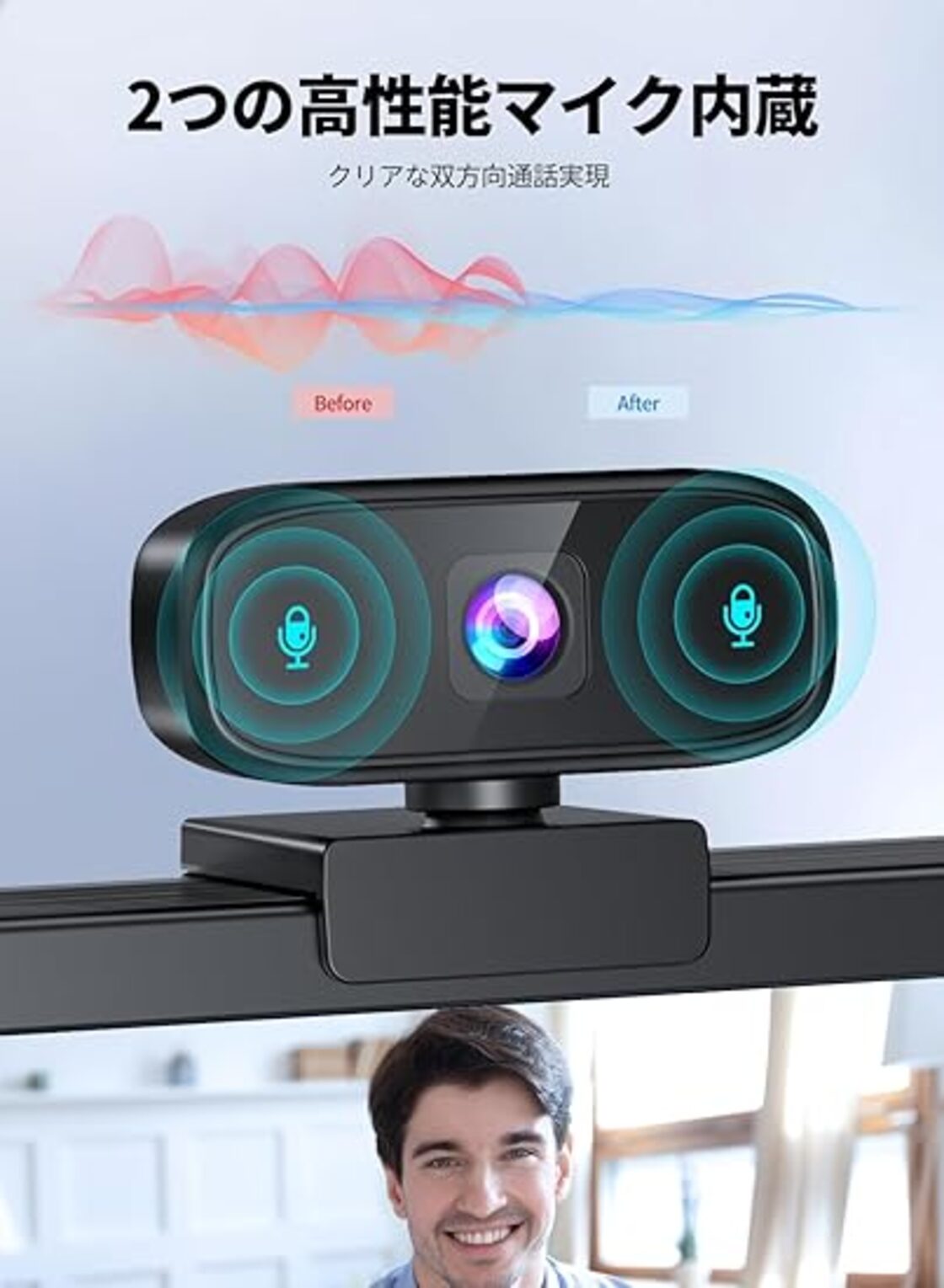 LAPPAL【2024年初売り】 Webカメラ ウェブカメラ FHD1080P 200万画素 