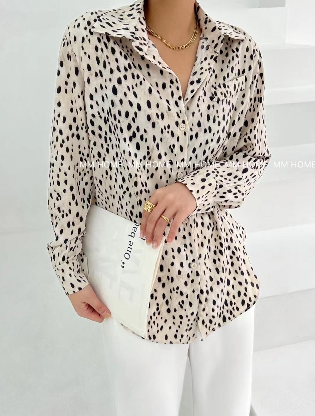 アニマル柄ブラウス　AJ42441-817