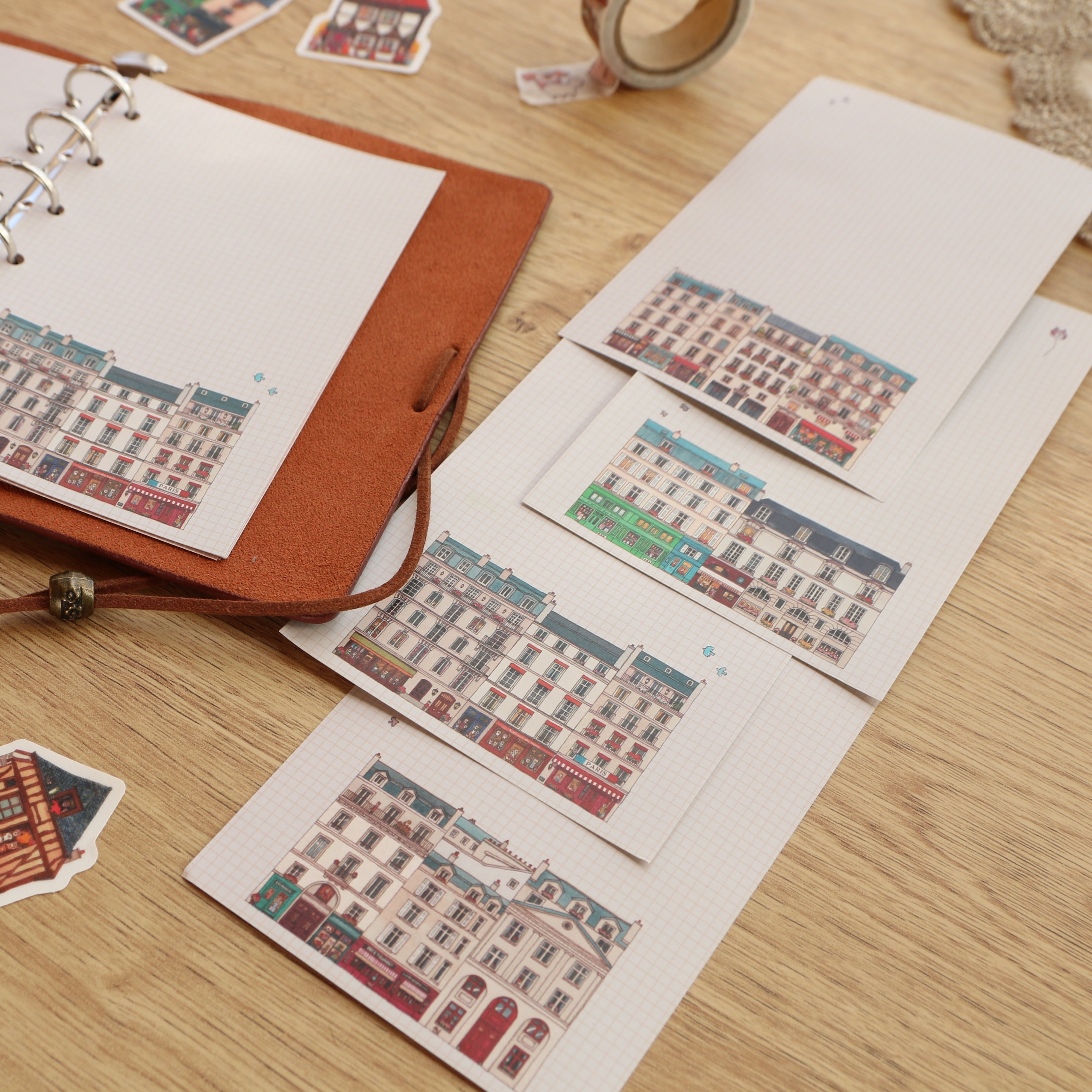 パリの街並みのM6のメモ・リフィル