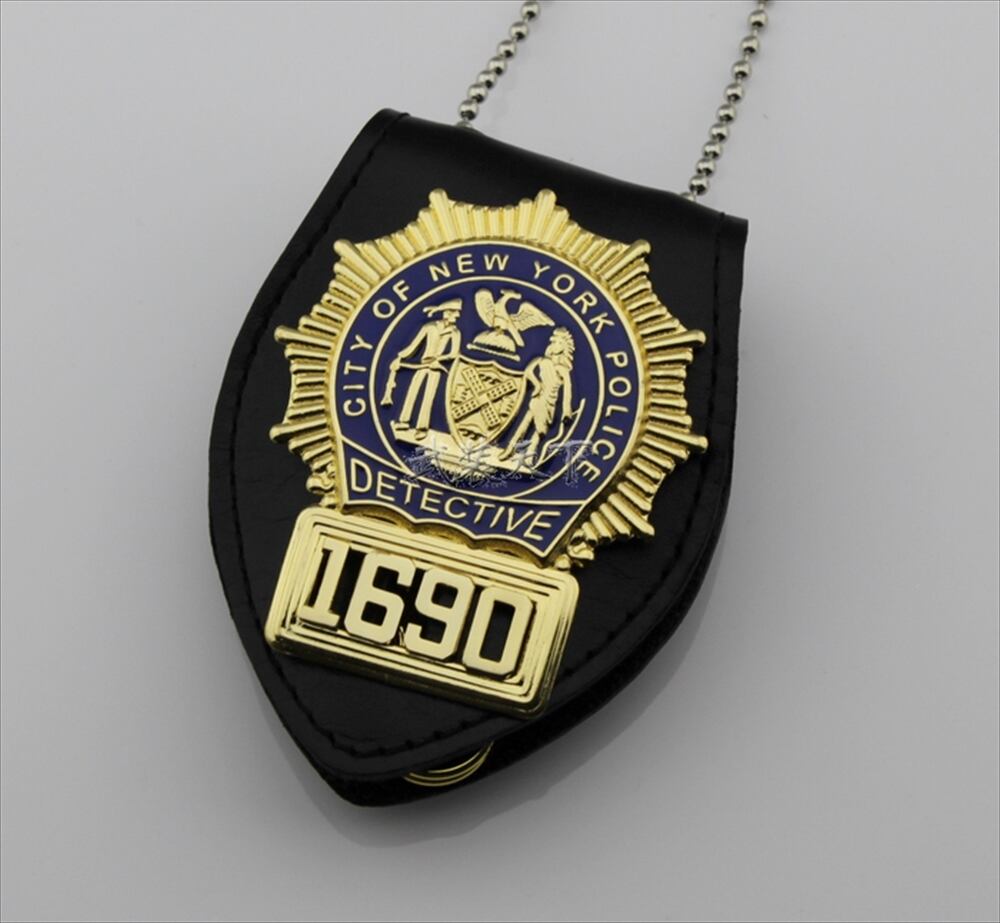 撮影用アイテム 警察バッジ 【NEW YORK POLICE DETECTIVE】 ☆ドラマ
