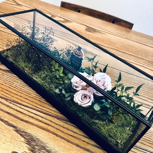 Preserved Flower ブラック&ピンクベージュ