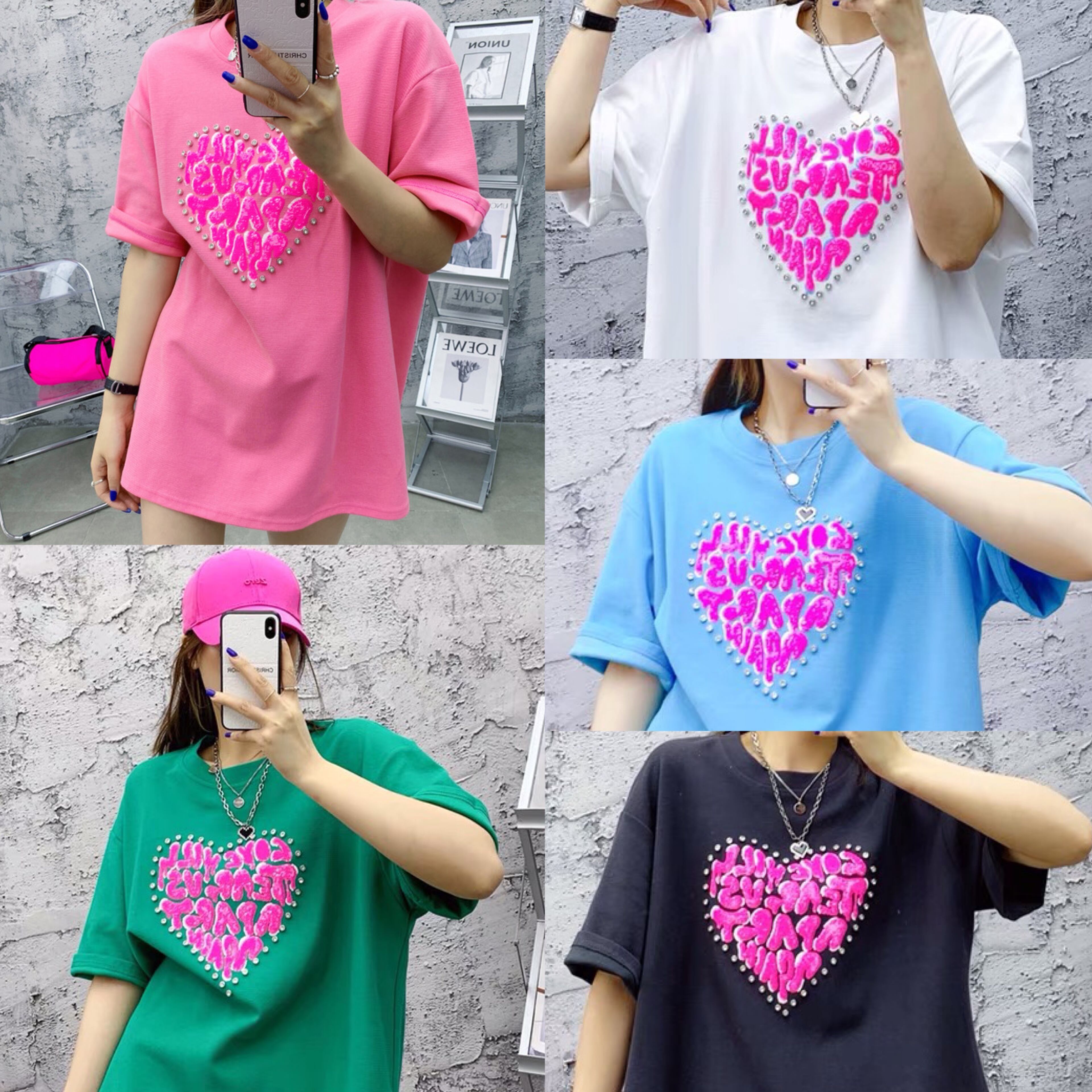 【7XL】ゆめかわいい♡ビッグtシャツ 依存症♡bigTシャツ ゆめかわいい 病みかわいい | 第三帝國