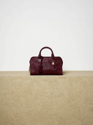 LOEWE ロエベ アマソナ28 バーガンディー ゴールド金具 ハンドバッグ