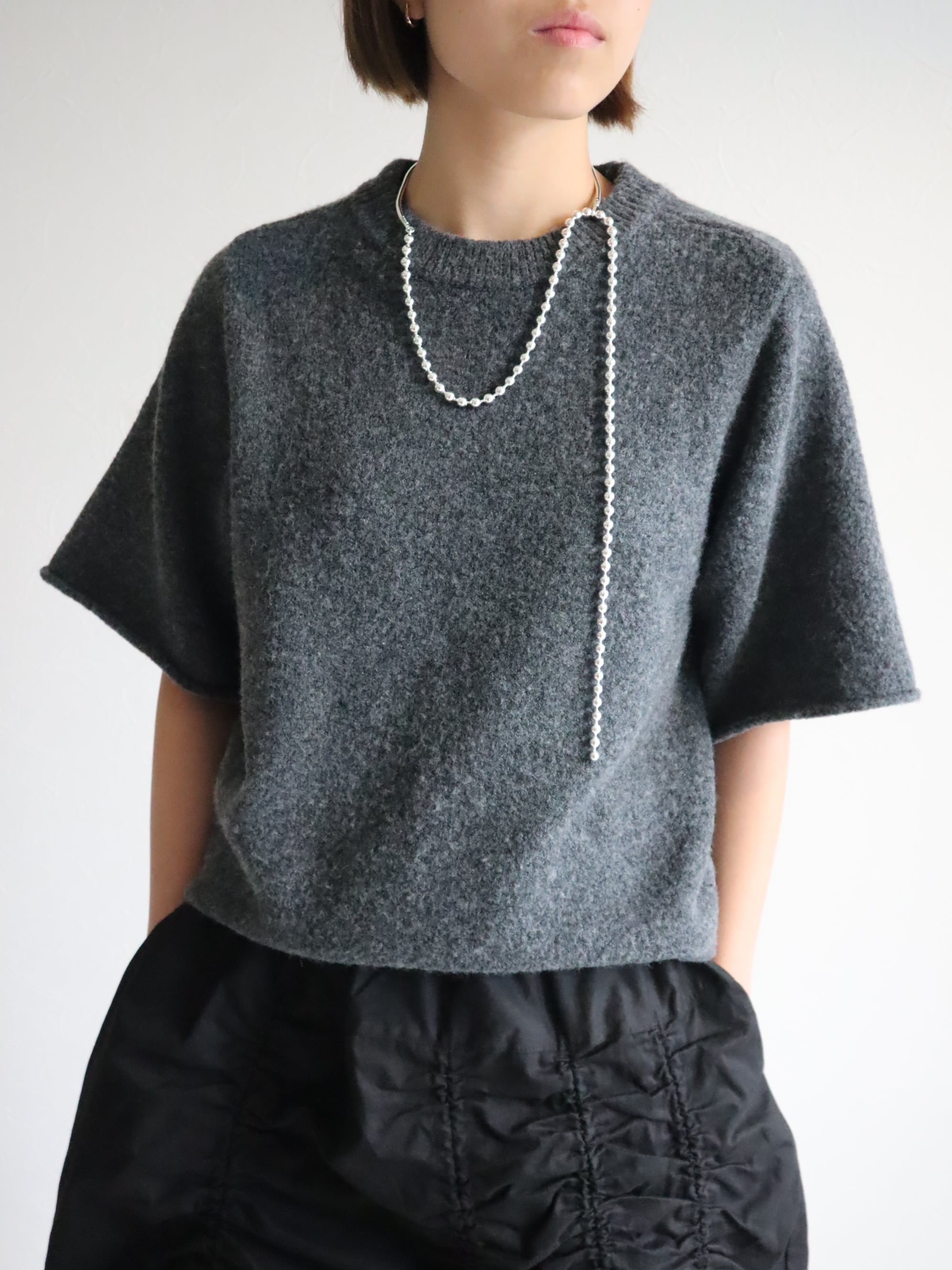 half sleeve knit T