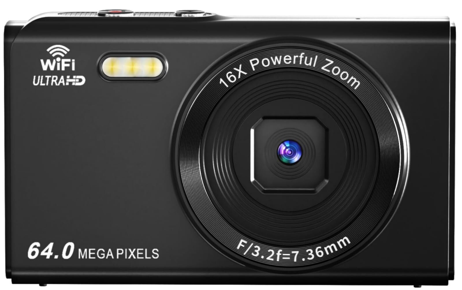 AiMike 5K デジカメ スマホに送れる デジタルカメラ WIFI転送機能 7500