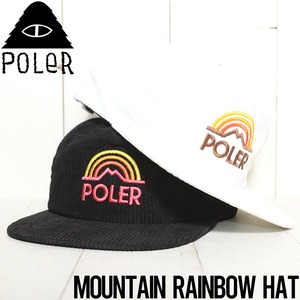 スナップバックキャップ 帽子 POLeR ポーラー MOUNTAIN RAINBOW HAT 212ACU7001