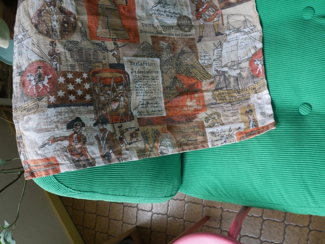 70s US Bicentennial "Declaration of Independence" Fabric Cloth