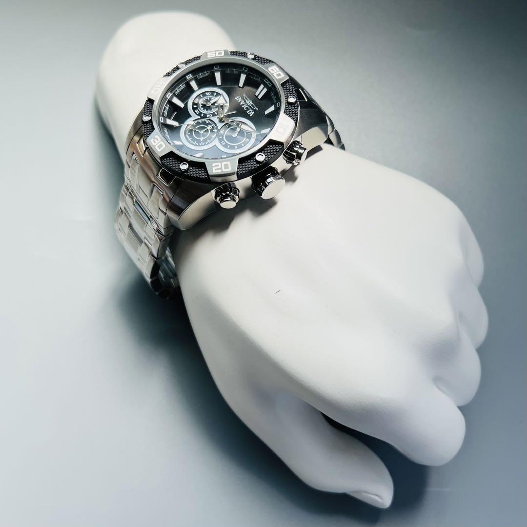 シルバー&ブラック【新品】INVICTA Speedway Scuba インビクタ