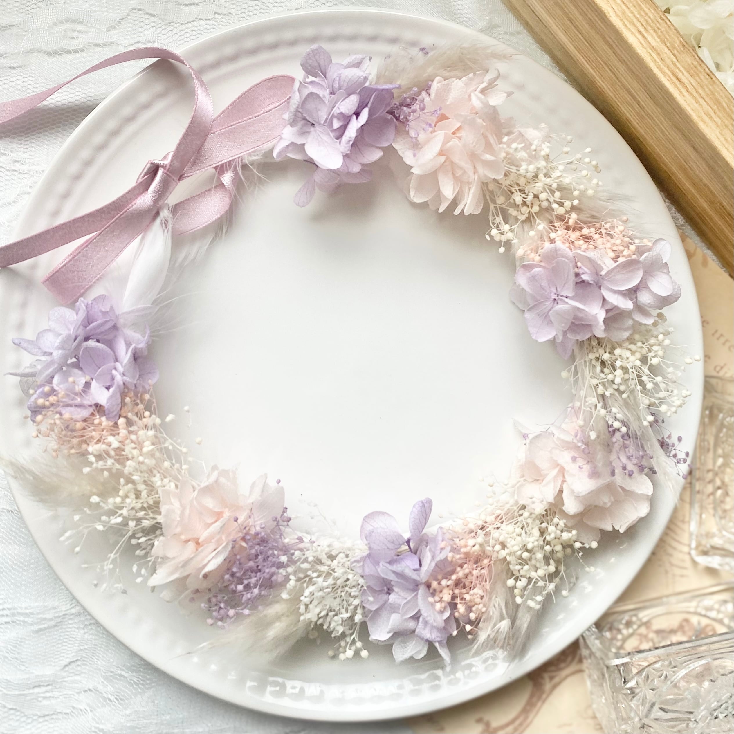 0 Babypink Purple ベビー キッズ 花冠 花かんむり ベビー花冠専門店 Depqua 21