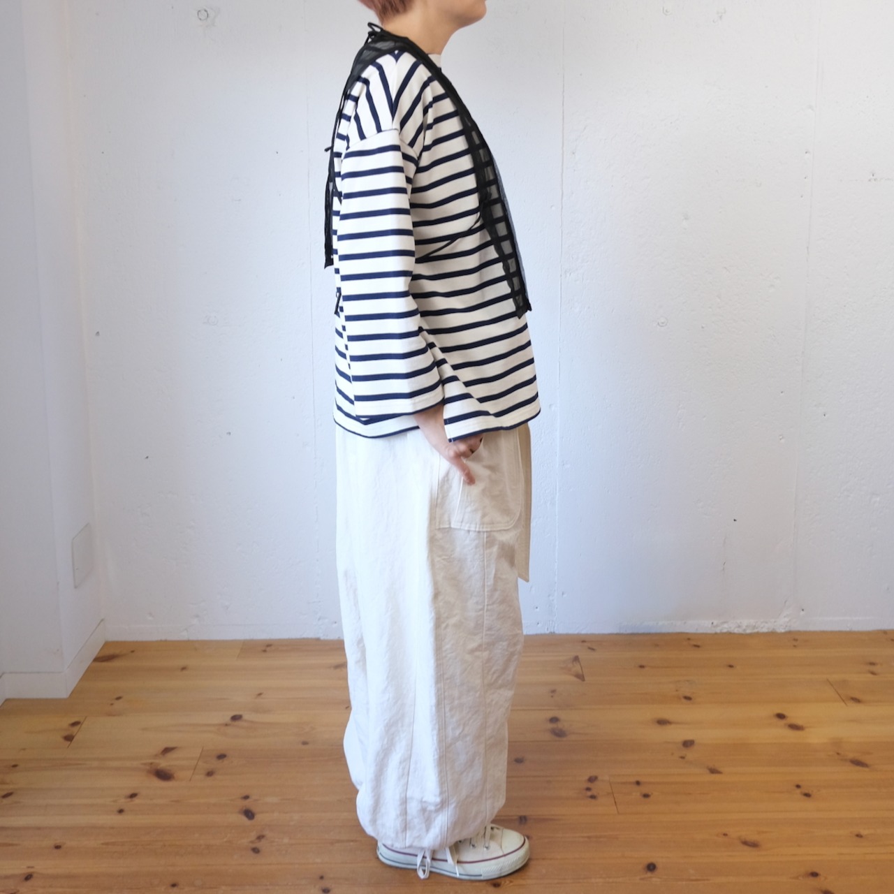 TOWAVASE(トワヴァーズ）Manon tablier シルク+刺繍 タブリエ