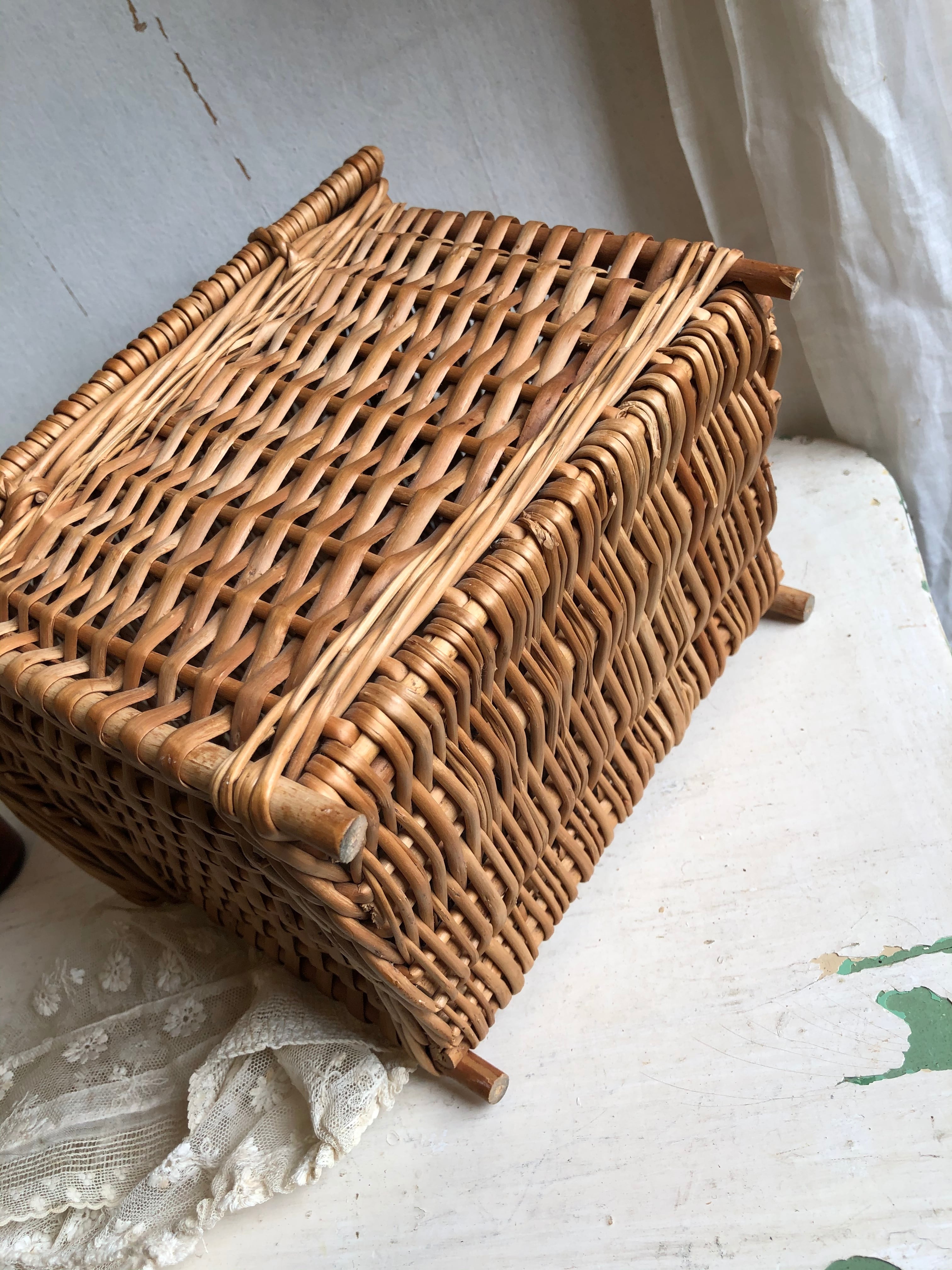 カゴ  bag　フランス　アンティーク フランスアンティーク雑貨 かごバッグ フレンチバスケット