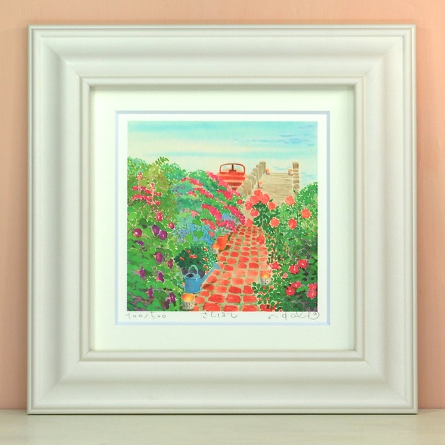栗乃木ハルミ「さんばし」 bタイプ　　　　　　　　　　　　　　　　　　絵画・ 額入りアート