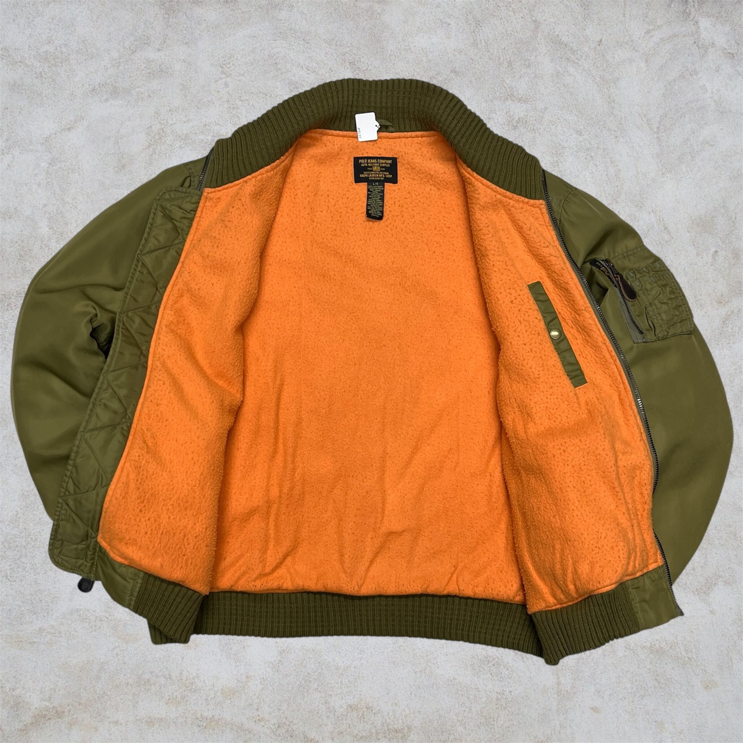 00's Polo Jeans Company Bomber Jacket ''MA-1 Type''【Other Side店