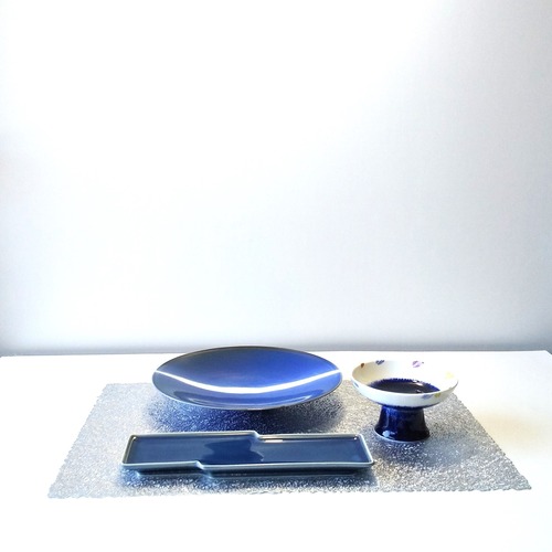 青8寸皿、小鉢、前菜皿3点セットの商品画像2