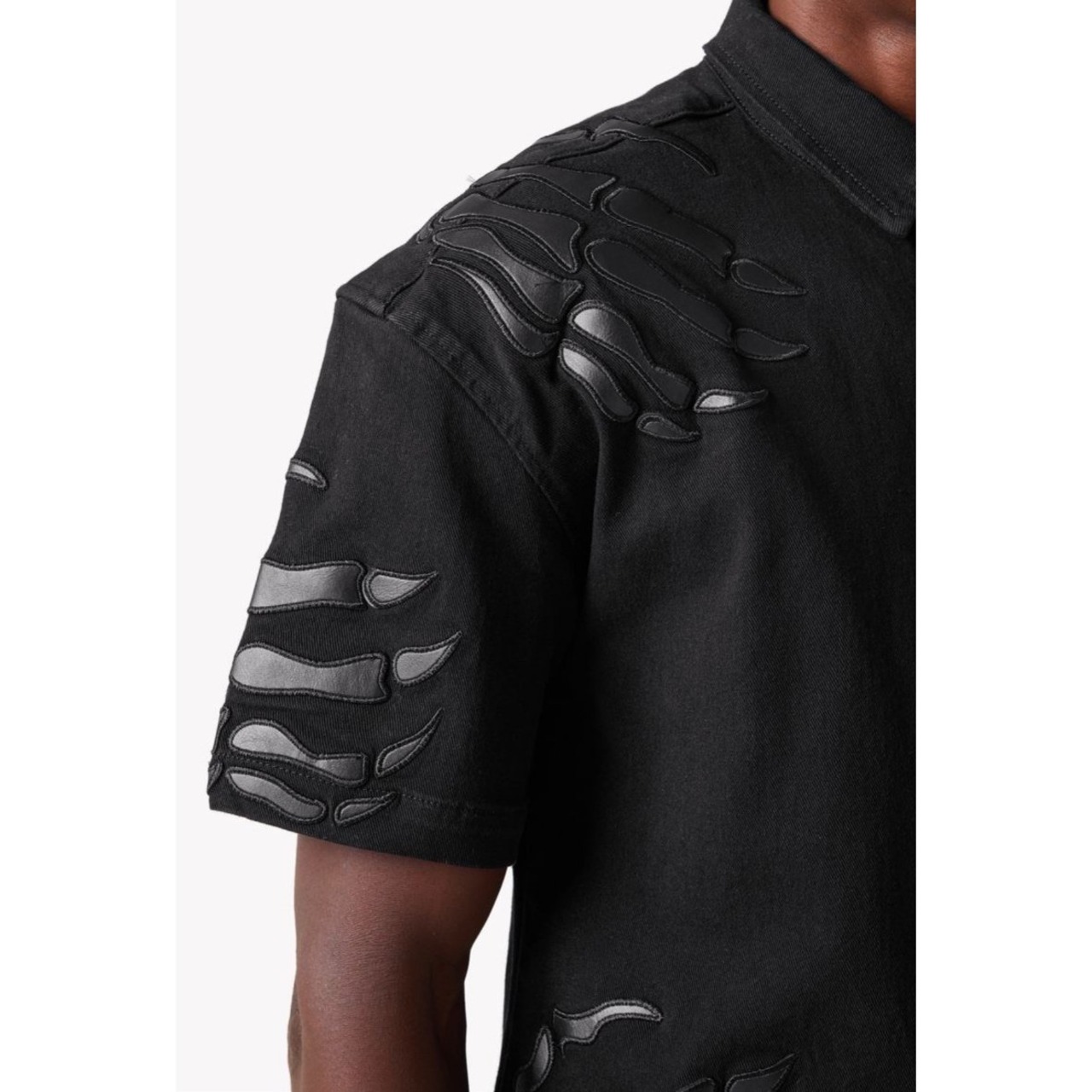 GUAPI / all black hell dragger denim shirts