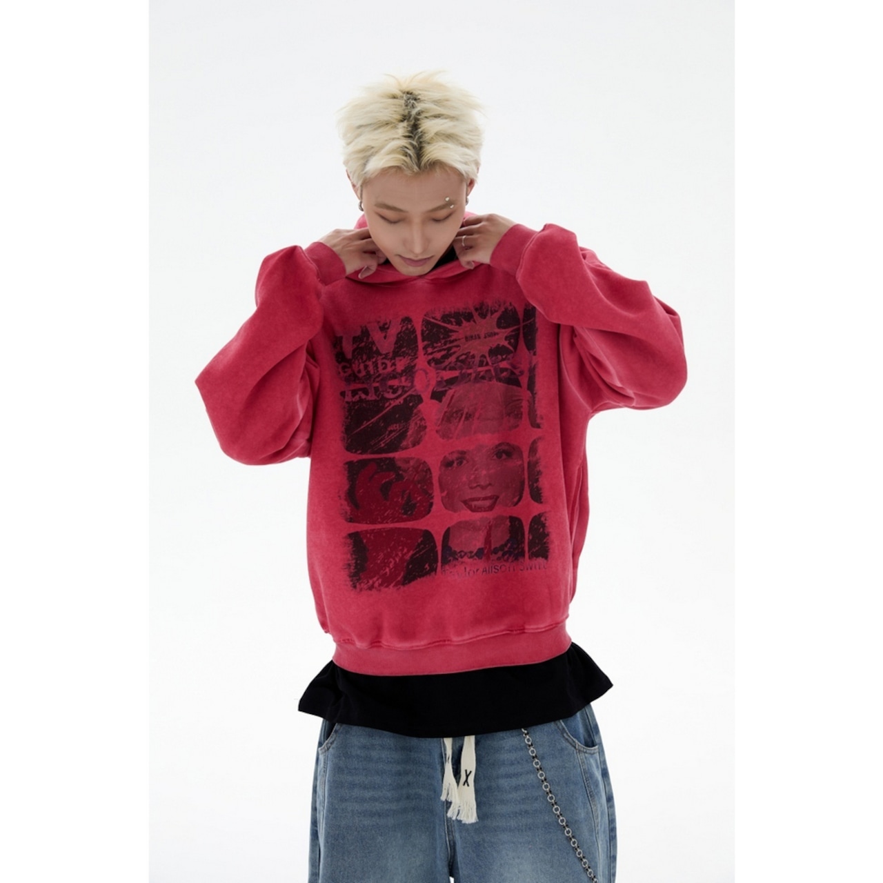 VINTAGE ストリート TV GUIDE パーカー T1879