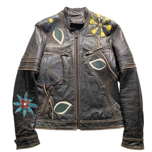 DOLCE&GABBANA craft leather riders jacket