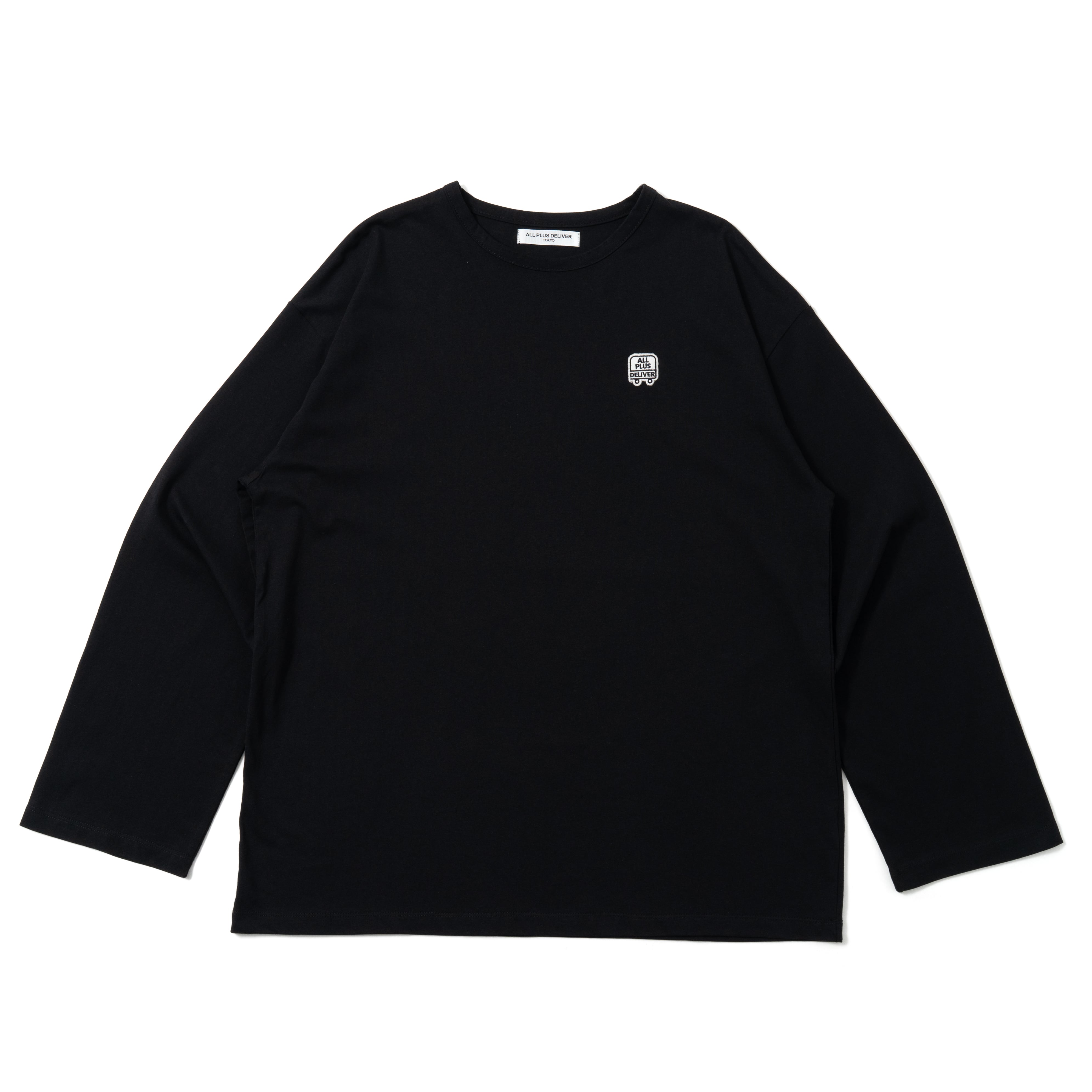 ALPSDR NEW LOGO PATCH LS TEE / BLACK