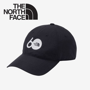 THE NORTH FACE ザ・ノース・フェイス TNF 60th ロゴキャップ ユニセックス 帽子 キャップ ナイロン 軽量 サイズ調整 アウトドア カジュアル 60周年記念 NN42681 BLACK