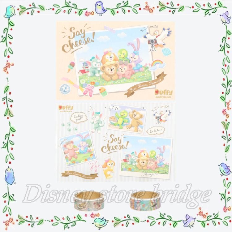 ポストカード マスキングテープ 2個セット セイチーズ ダッフィーのセイチーズ 2020 東京 ディズニー シー 限定 公式 ダッフィー&フレンズ