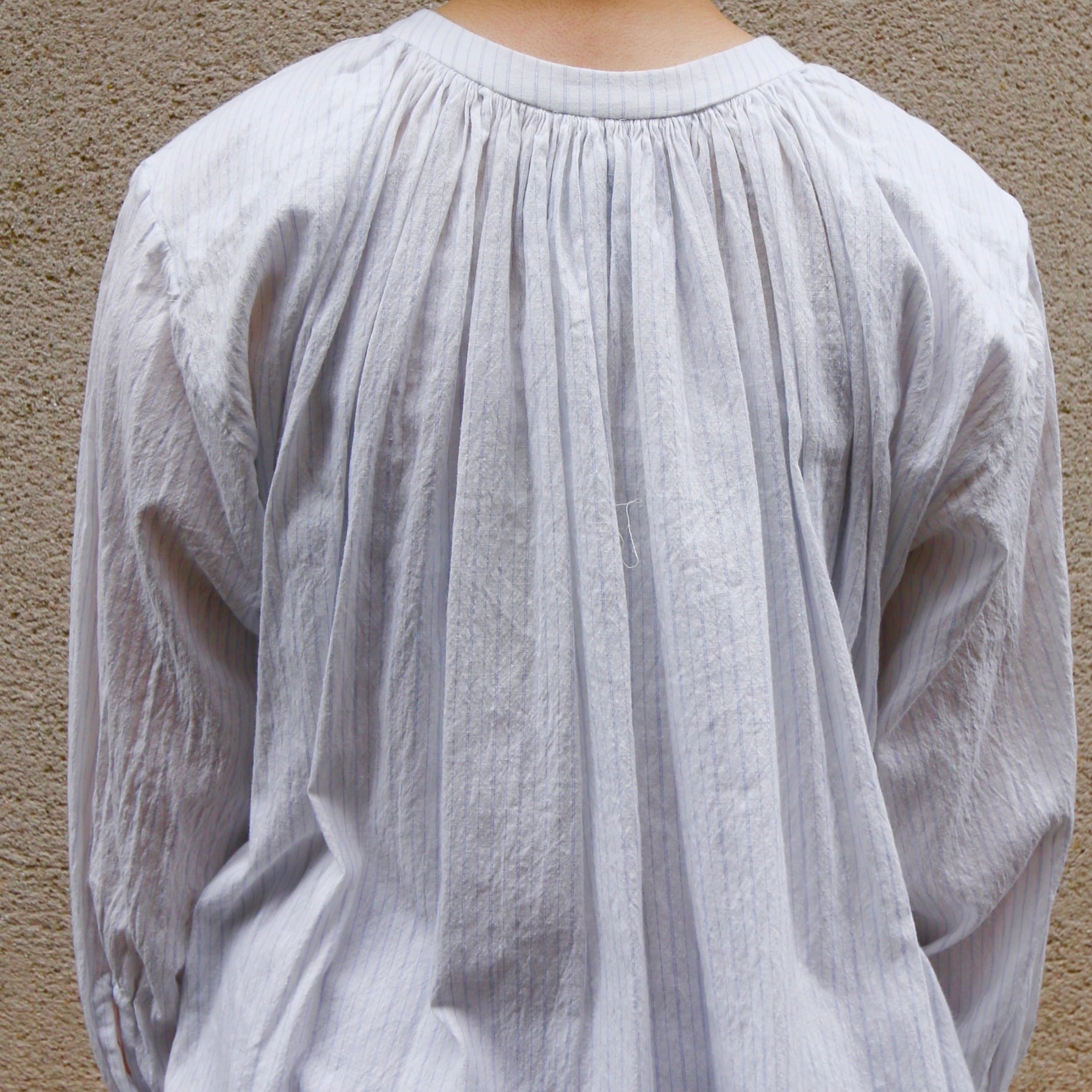 YAECA/ヤエカ Gather dress/ギャザードレス Cotton Linen#94707 YAECA/ヤエカ Gather dress/ギャザードレス Cotton Linen#94707