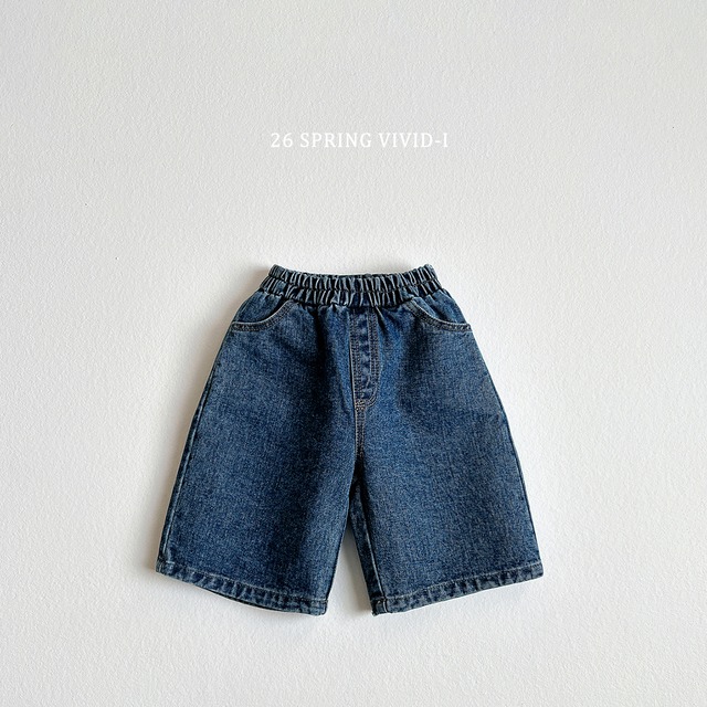 bermuda 8-pocket denim【VIVID】※3月下旬〜4月上旬発送予定