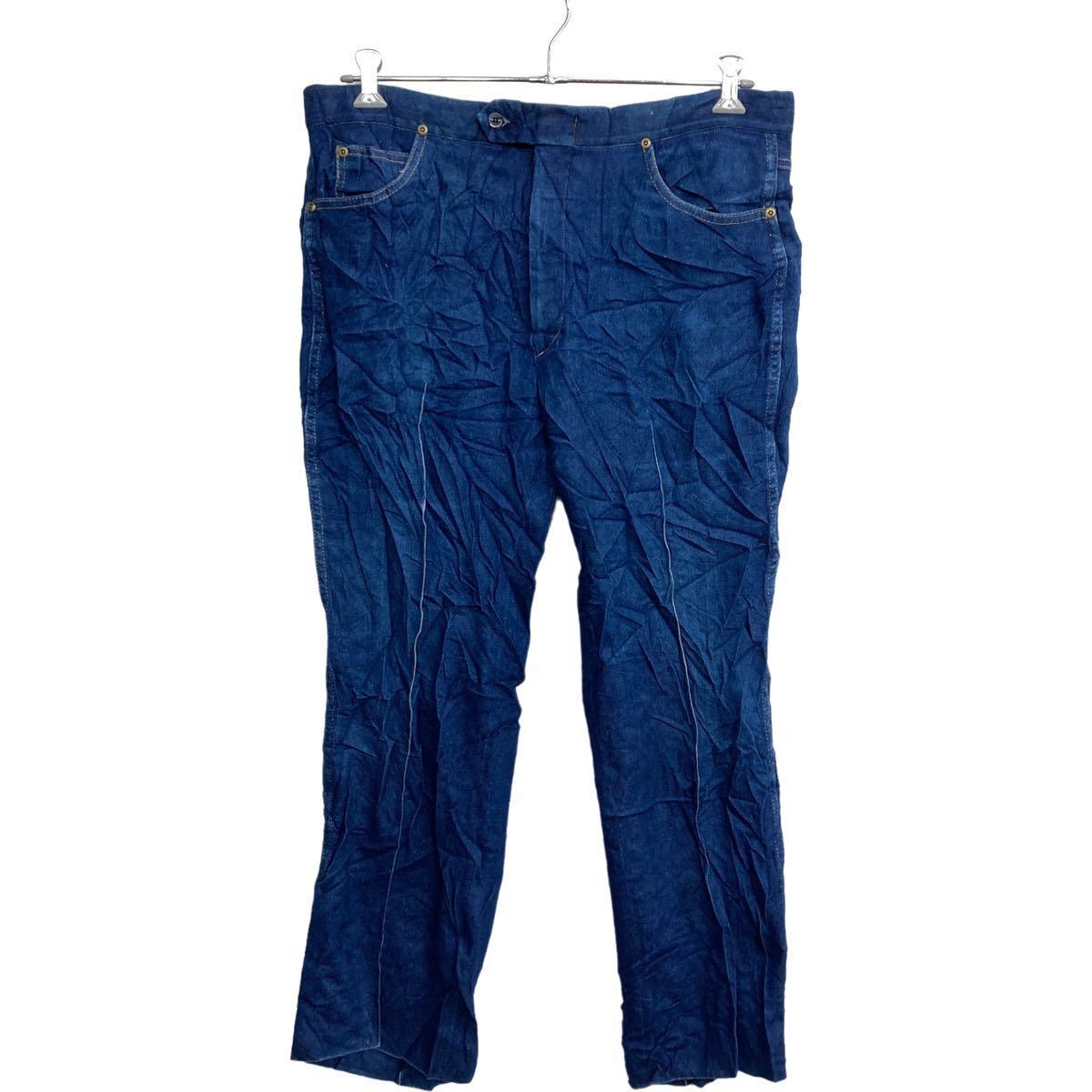 SANSABELT デニムパンツ W39 ビッグサイズ TALONジップ インディゴ