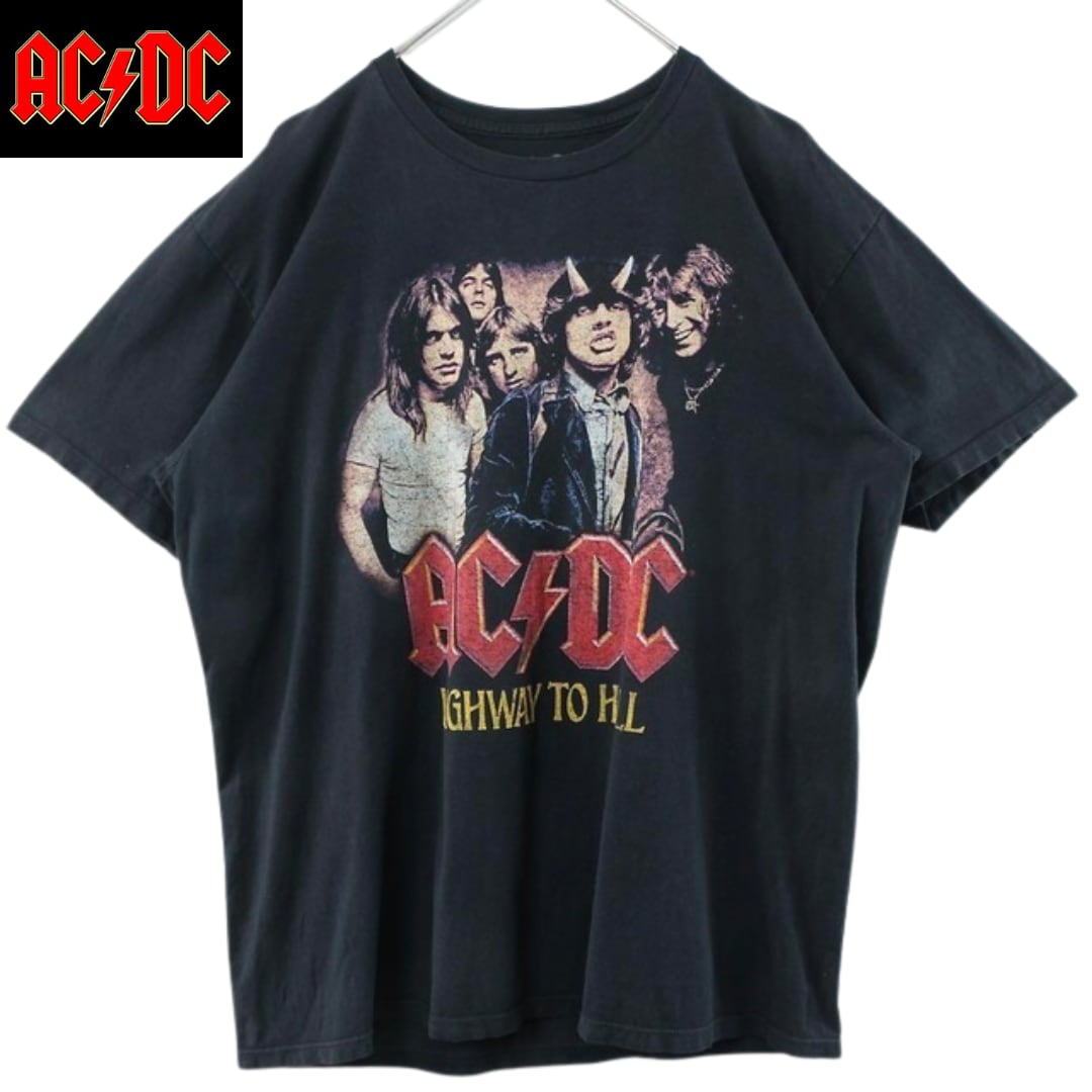 新品未使用品　AC/DC ACDC　バンドTシャツ 90sプリント　加工　L